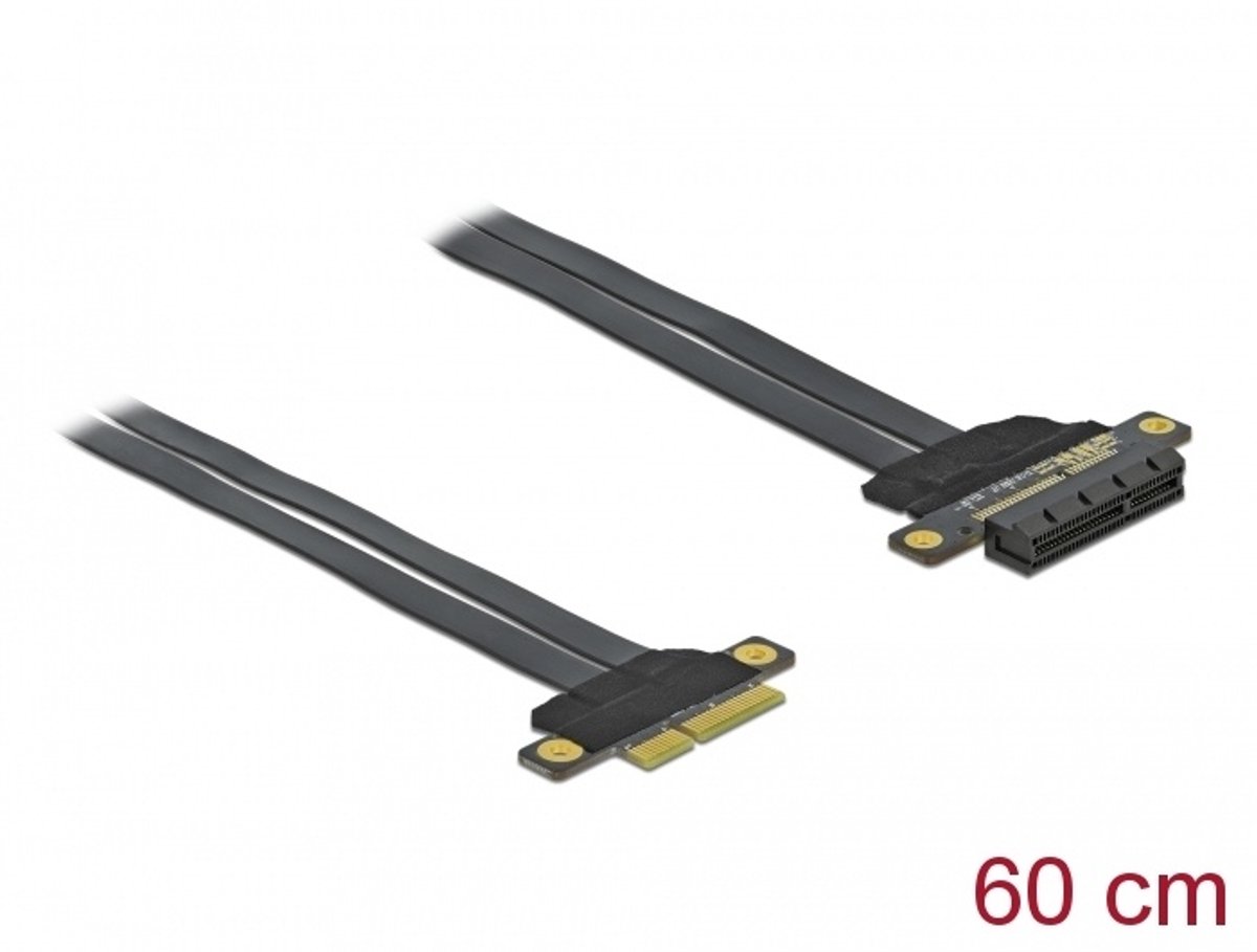Image of Delock Riser Card PCI Express x4 to x4 with flexible cable 60 cm