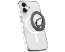 Spigen Magnetische Ring Houder - Telefoon Standaard Compatibel met MagSafe - Dual Pop MagFit Siliconen Grip - Grijs