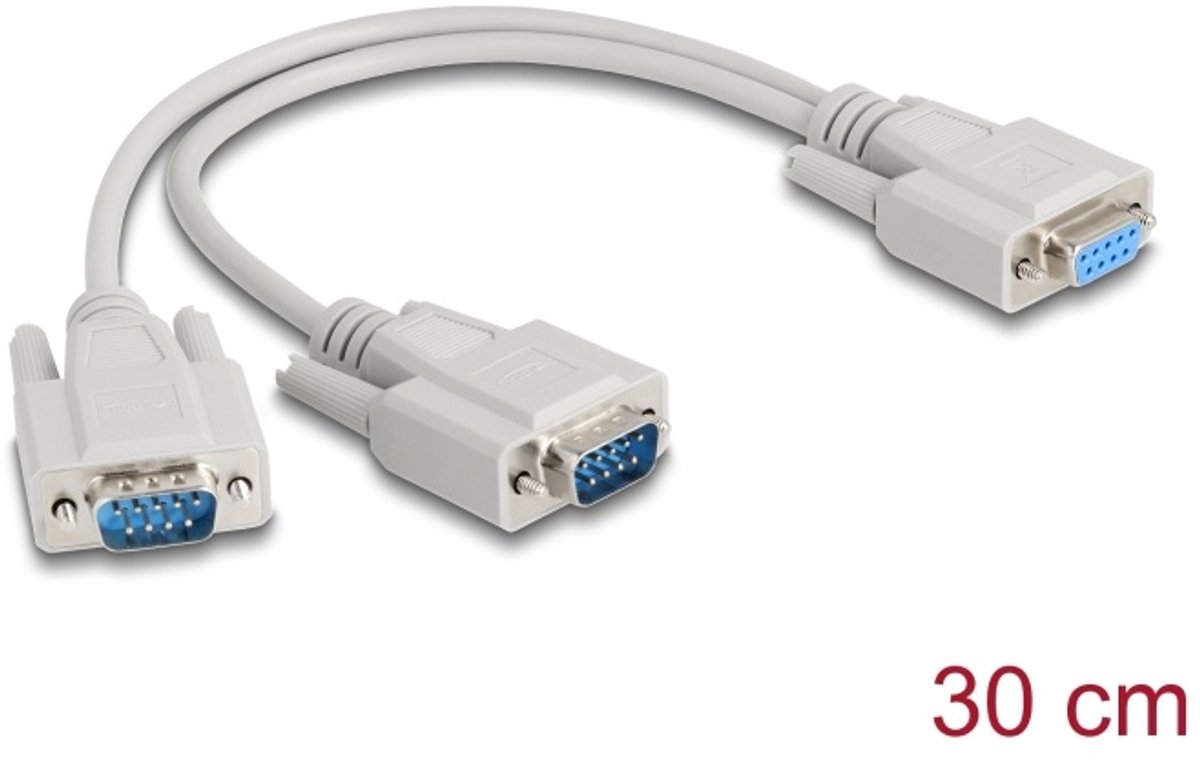 Delock Seriële Y-kabel DB-9