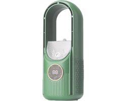 Draagbare bureauventilator met 6 instelbare ventilatorsnelheden en een timerfunctie van 6 uur. Geschikt voor studentenkamers, studeerkamers en bureaus. Stille werking en zachte nevel. Ideaal voor thuisgebruik. - Groen en milieuvriendelijk.