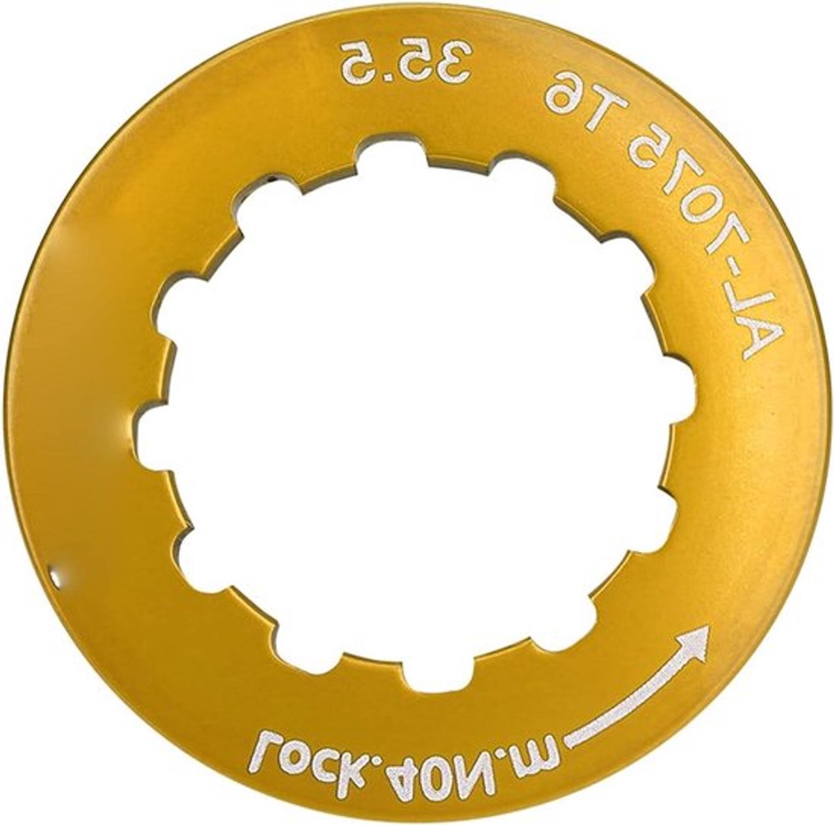Kettingsras lockring voor 7-11 Speed mountainbike - Goudkleurig - Duurzaam en betrouwbaar
