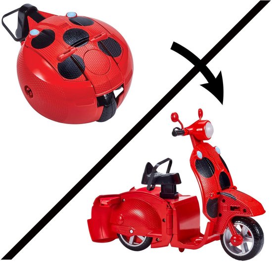 Bandai Namco Miraculous Scooter + Pop Ladybug - Speelset met 26 cm pop van Merkloos — afbeelding 5