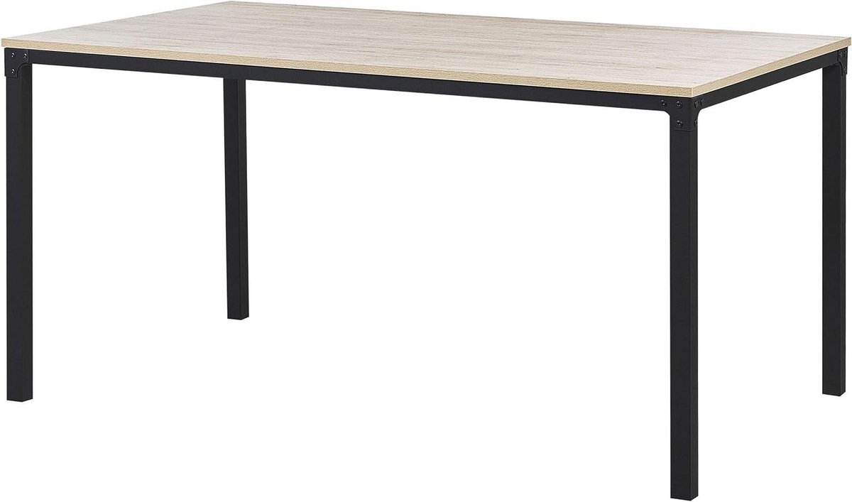 Eettafel - Eetkamertafel Eettafels - Gezellig Tafelen - Industriële Stijl - 150x90x76 cm - Bruin