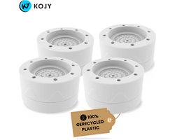 KOJY Wasmachine dempers - Verhoger - Stapelbaar - Wit - voor wasmachine en wasdroger