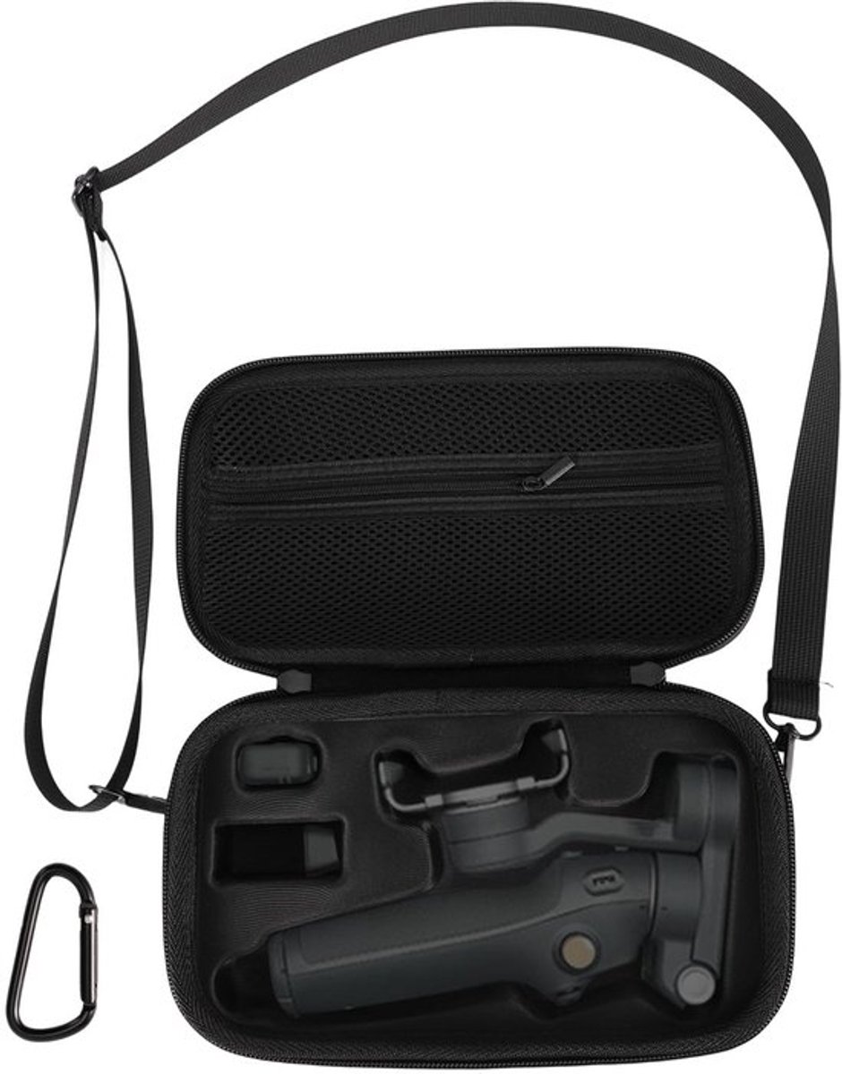 Draagbare PU Schoudertas Reistas voor DJI Osmo Mobile 7 Vlog Accessoires (Zwart)