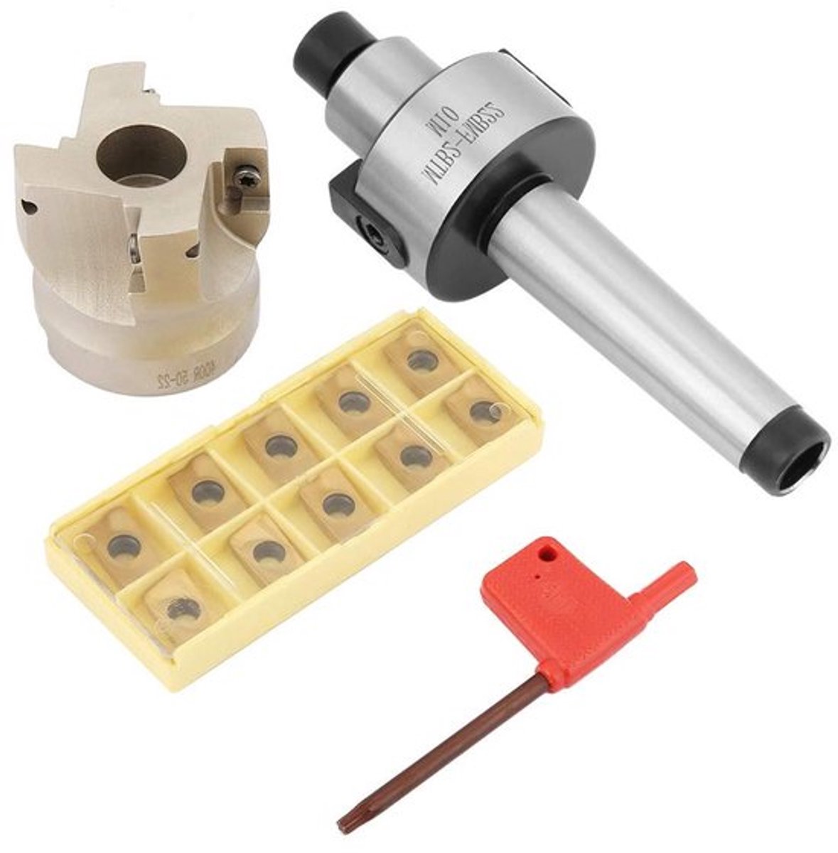 Set van 10 carbide schuimfrezen APMT1604 met MT2-FMB22 houder voor CNC machines, geschikt voor nauwkeurig en efficiënt frezen van schuimmaterialen