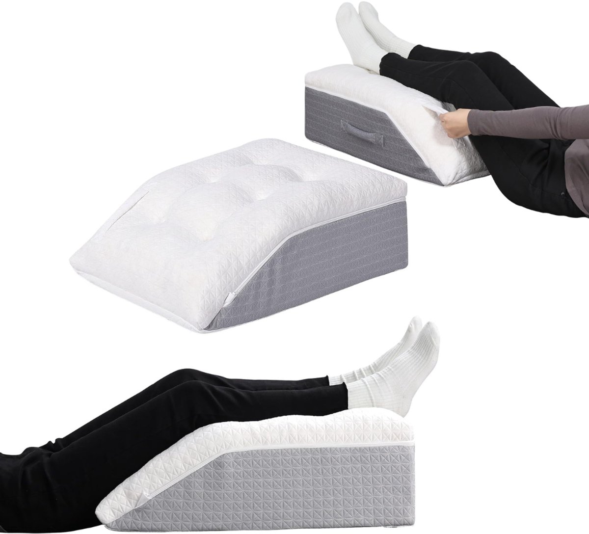 CLGP® Beenkussen Rugslaper - Wigkussen - Beenkussen - Wit