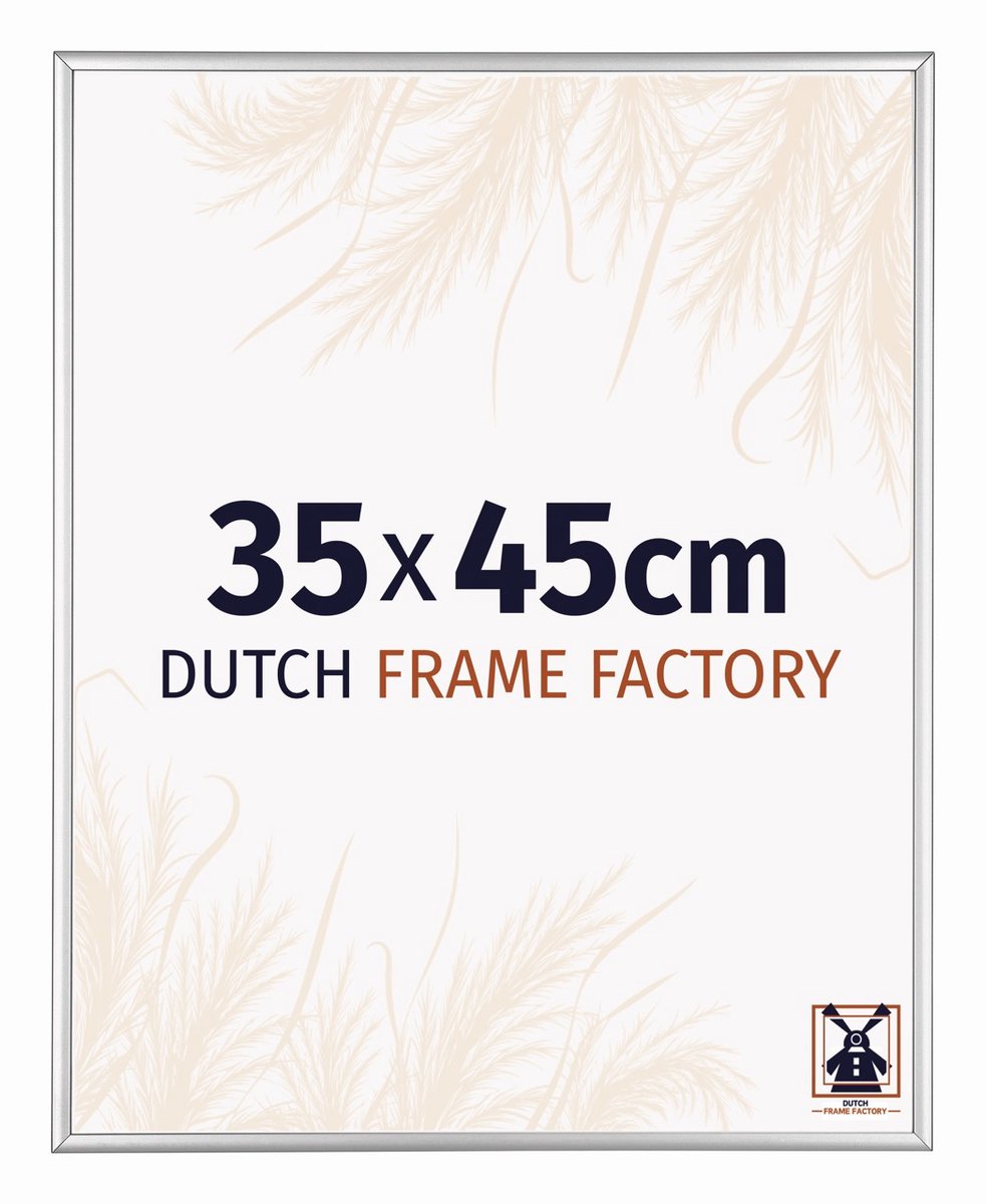 Dutch Frame Factory Fotolijst 35x45 cm - Aluminium - Zilver Hoogglans - Kampen
