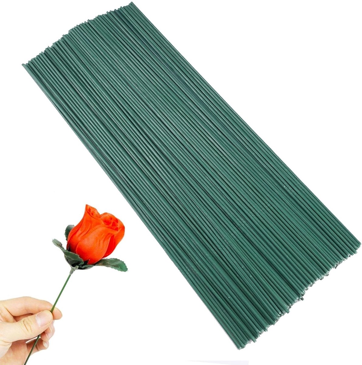 160 Stuks Bloemendraad 30 cm Stelen voor Kunstbloemen, 2 mm Dikte, Ideaal voor DIY Boeketten en Kransen