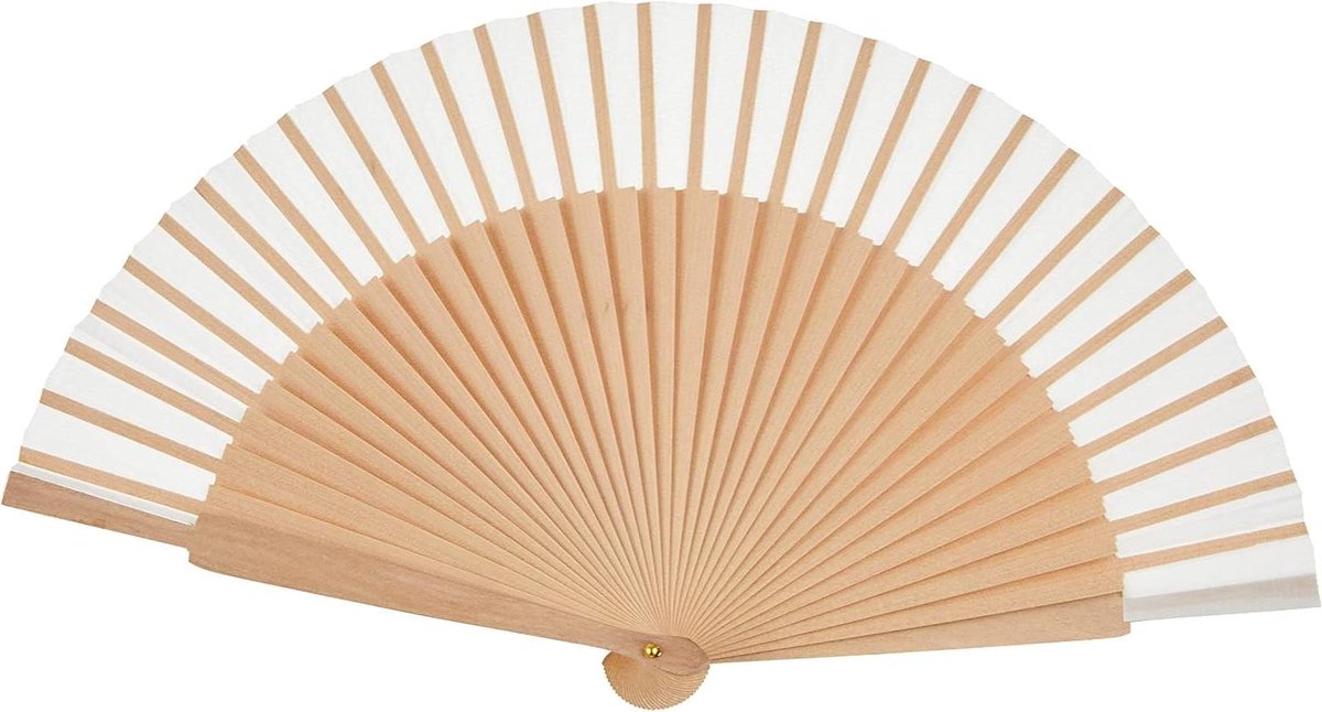 Hangend Ornament - Decoratie Hout - Woonkamer Aankleden - Met Kabel - 23 cm - Wit