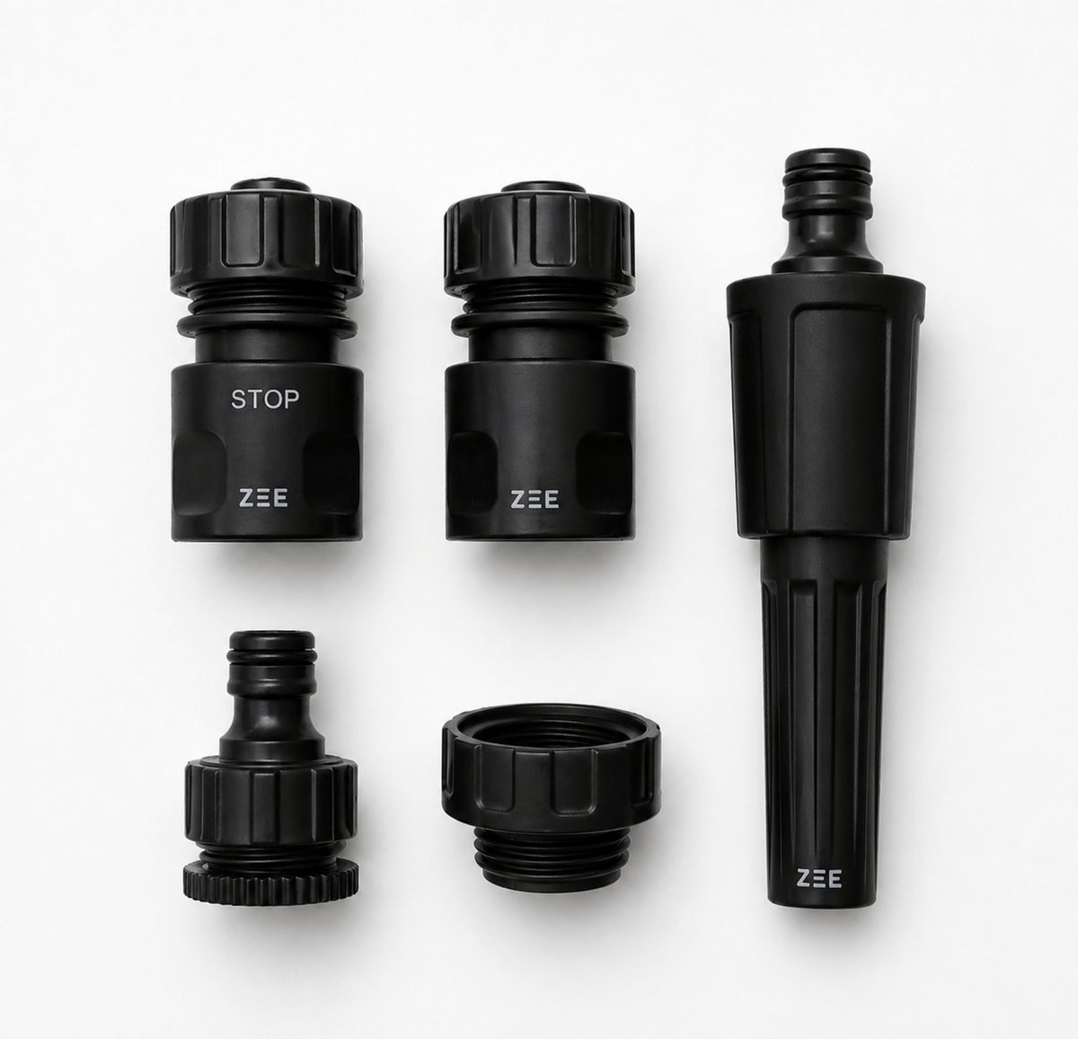 ZEE® | Slangkoppelingen | Connector | 10 | Zwart