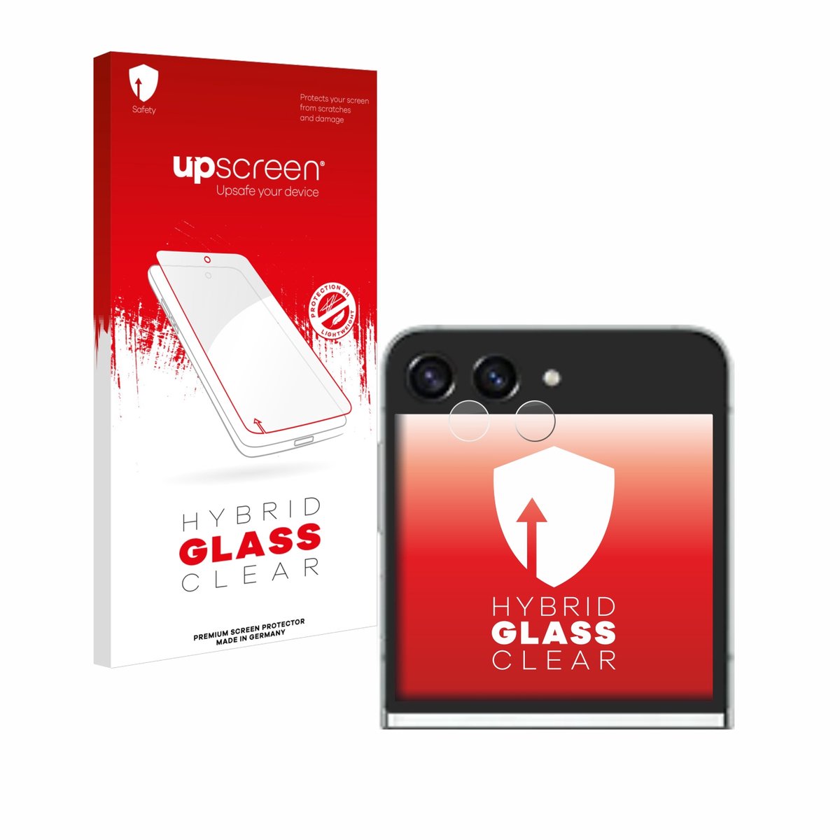 upscreen - Screenprotector voor Samsung Galaxy Z Flip 5 (ALLEEN Camera Lens) - Folie Beschermfolie Beschermglas transparant