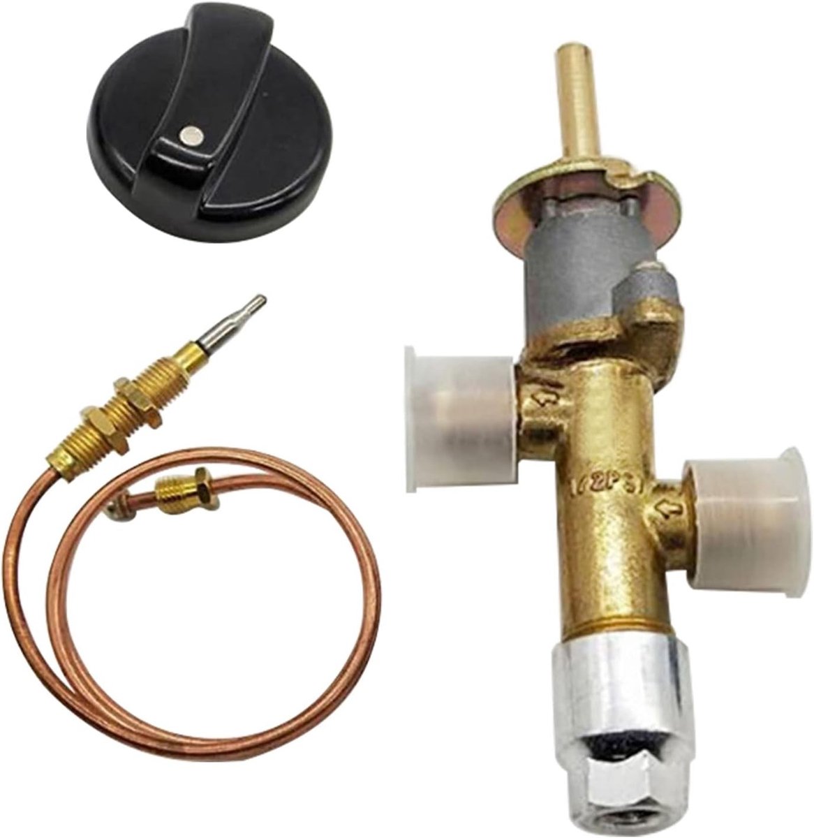 Lage Druk LPG Propaan Gas Haard Vuurkorf Veiligheid Controleklep Kit met 5/8"-18UNF, Vervangingsonderdelen voor Propaan Vuurkorf en Veiligheidsvoorzieningen