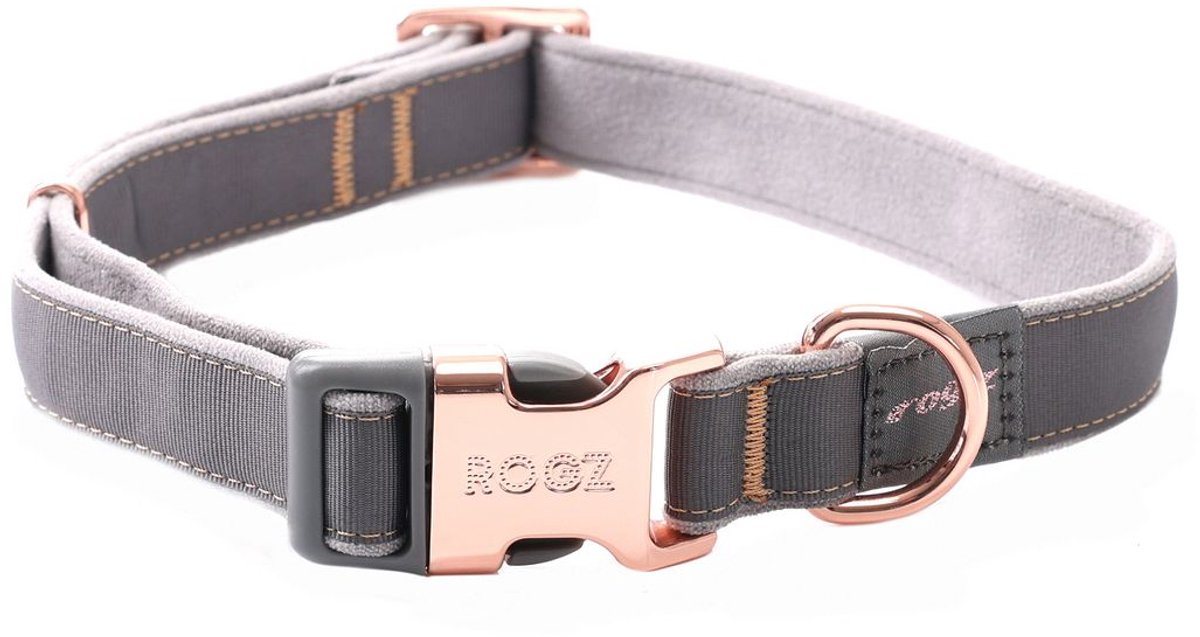 Rogz Urban Halsband Duifgrijs - Hondenhalsband - Xl