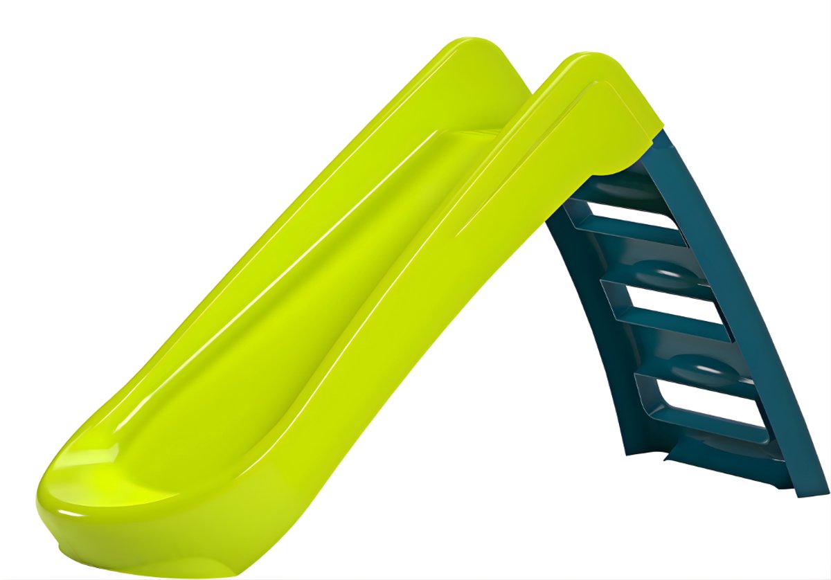 Ploutos® Glijbaan - Vrijstaande Glijbaan - Opvouwbaar Speeltoeste - Groen - 132cm x 48cm x 71cm
