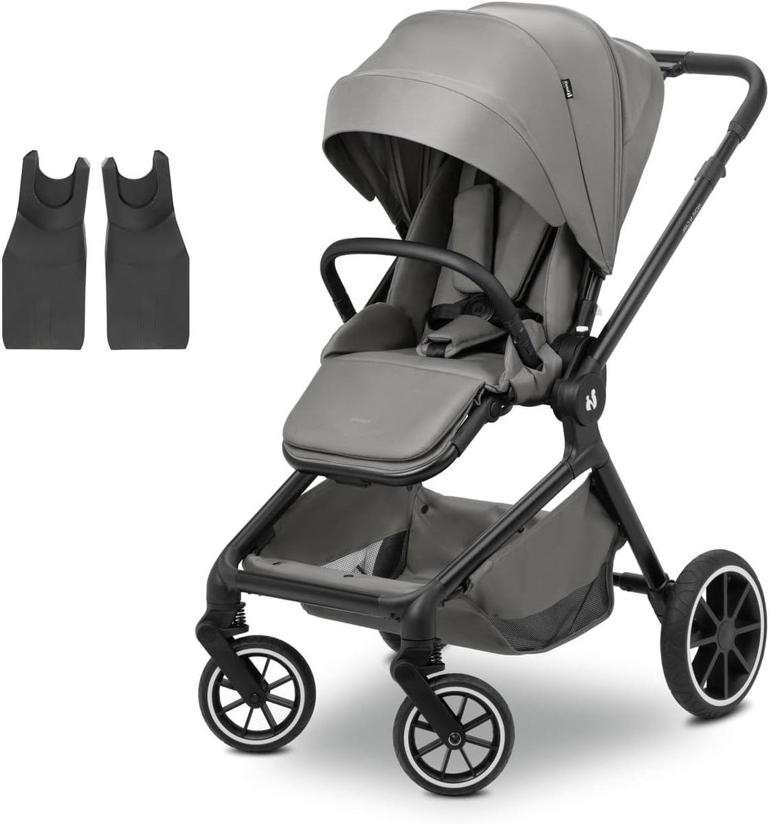 Baby Kinderwagen - Reisbuggy - Veilig Vervoer - Reis Systeem Klaar - Tot 22 kg - Donkergrijs