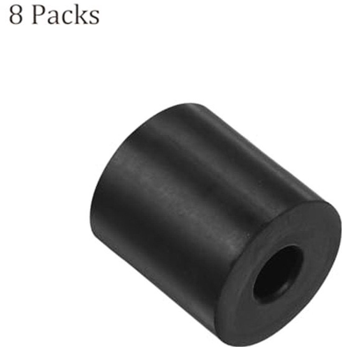 8 x vibratie-isolatiepads van rubber [10 x 35 x 35 mm], voor accessoires voor thuis, auto's, boten, neopreen, zwart