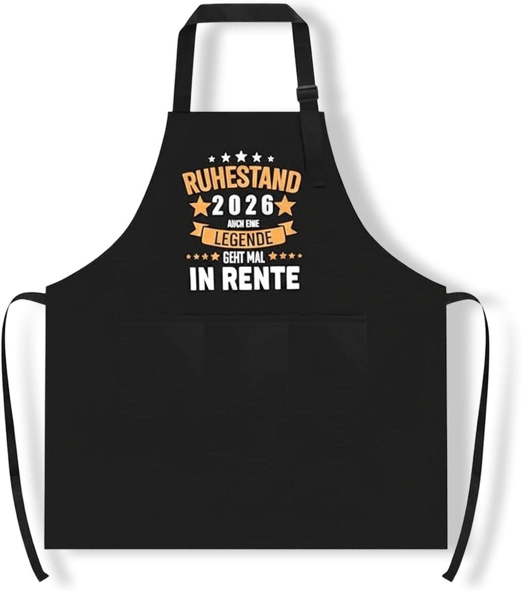 Grill Schort voor Mannen met Humoristisch Ontwerp "Pensioen: Tijd voor de Grill Tangen", Perfect voor BBQ Feesten, Koken en Pensioen Cadeaus