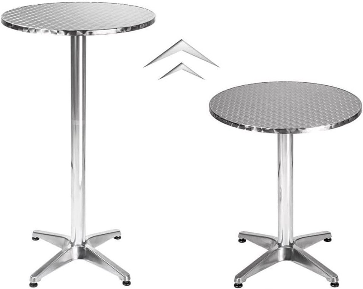 Verstelbare Vierkante Bartafel Aluminium Buiten 60x60 cm