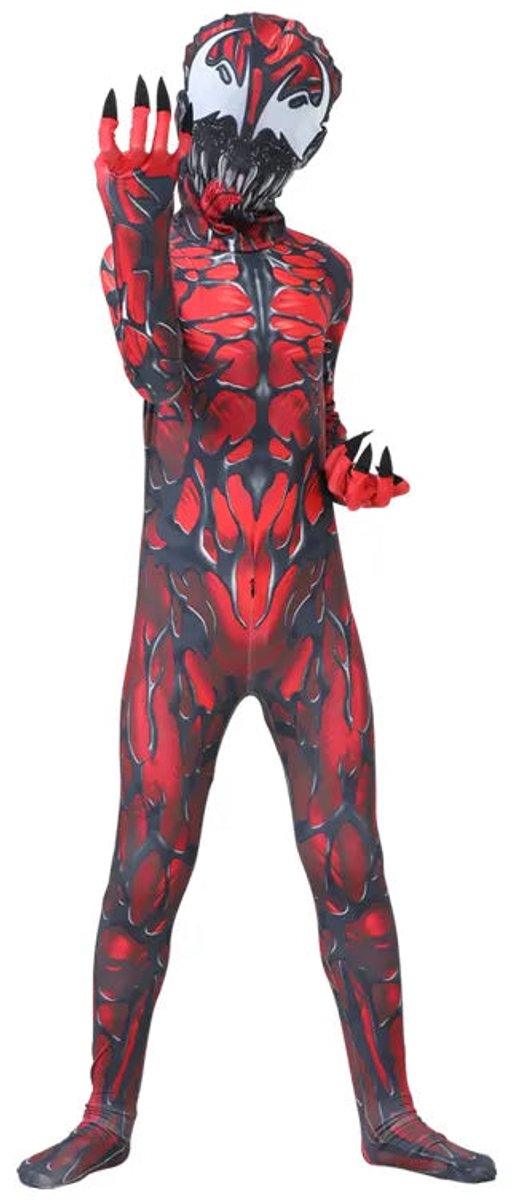 Venom Carnage 2 | eindbaas | Kostuum | 110/116 (4/5 Jaar) | Verkleedkleding | Superhelden