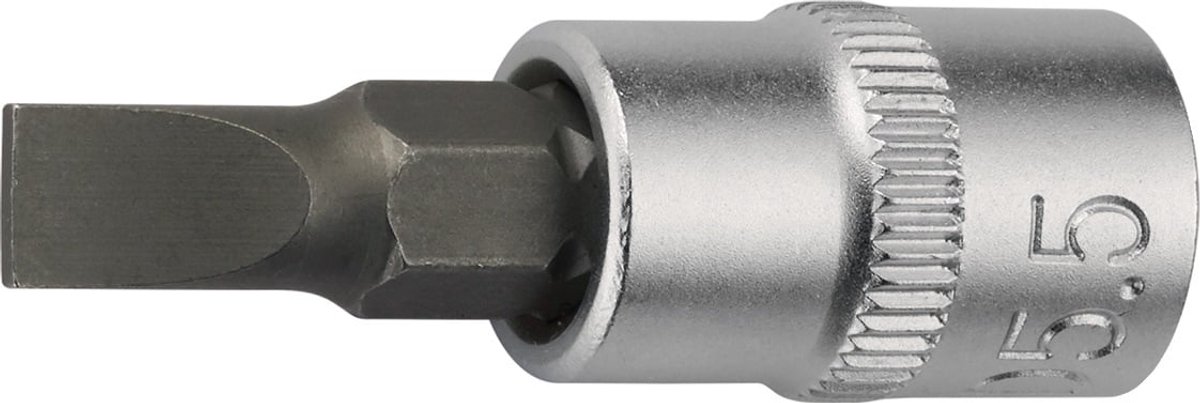 Steeksleuteldop 1/4 duim Sleuf 4 mm L.32 mm TECWERK