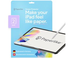 Paperlike® 3 Screenprotector (2x) voor iPad Pro 12.9 inch – Echt papiergevoel, bubbelvrije installatie (Butterfly), beschermt Pencil-tip