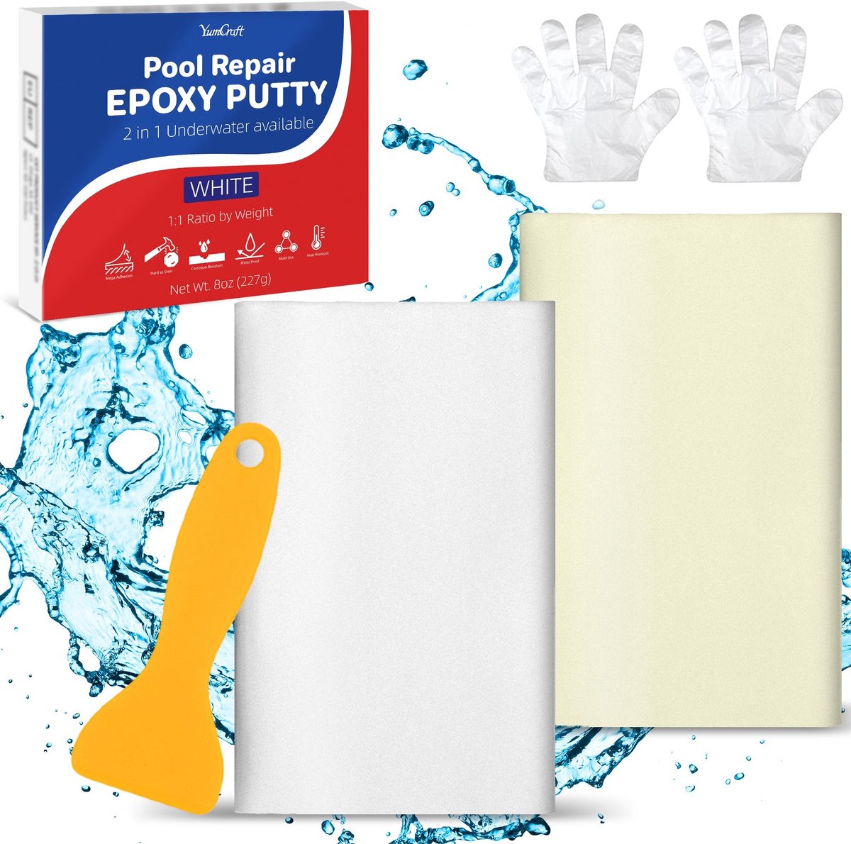 Solidchoice - 2 Componenten Epoxyharsklei voor Reparaties (Wit)