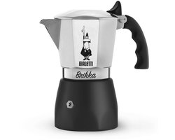 Bialetti Brikka Revolution 4 Kops – Espressopot met Crema – Aluminium Mokapot – Authentieke Italiaanse Koffie