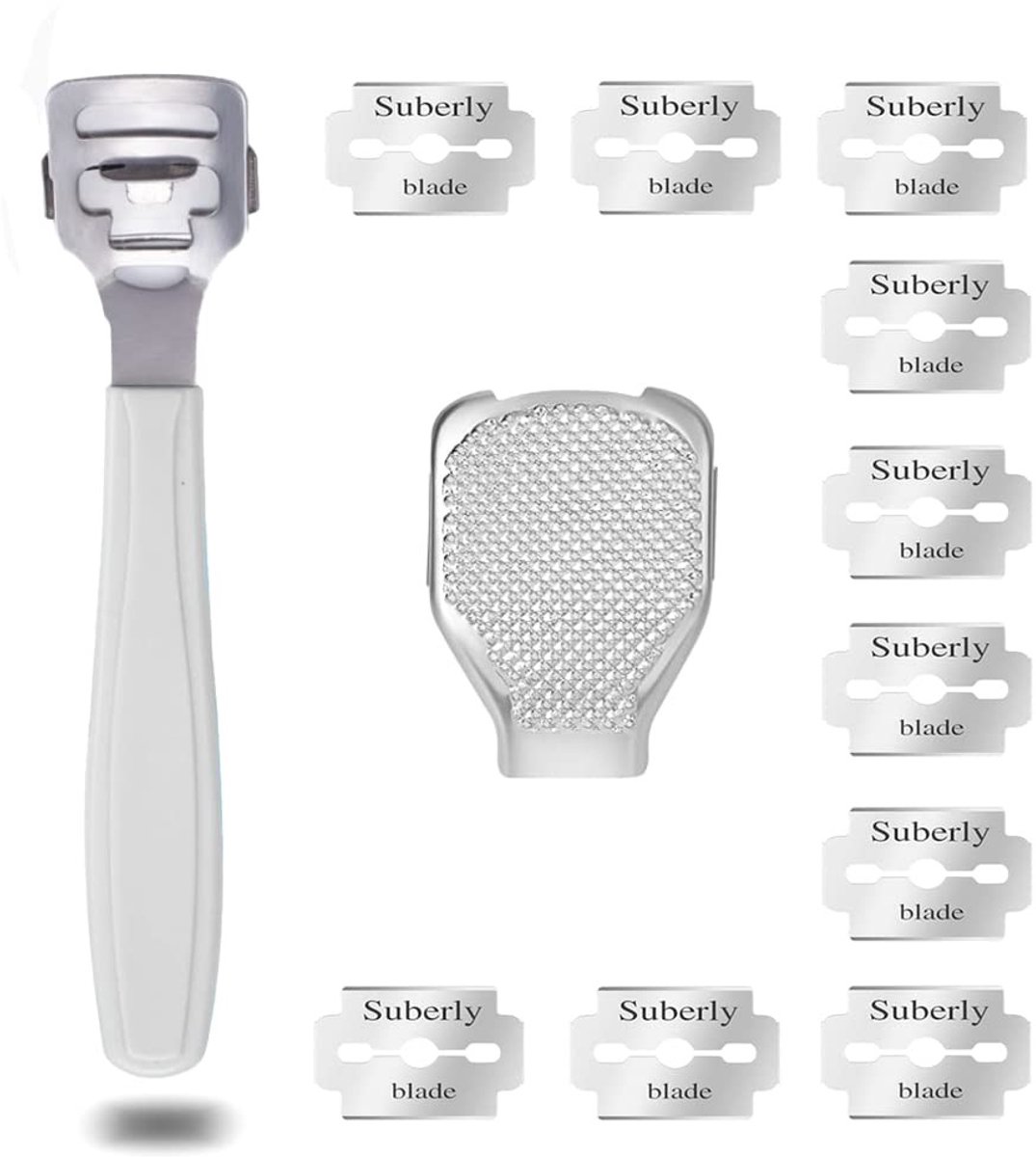 Solidchoice - Professionele Voetverzorgingsset met 10 Vervangbladen en 1 Callus Doll