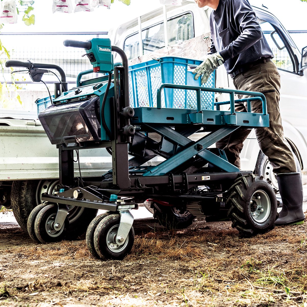 Makita Accu-kruiwagen 2x18V met elektrische lift Solo - DCU601Z