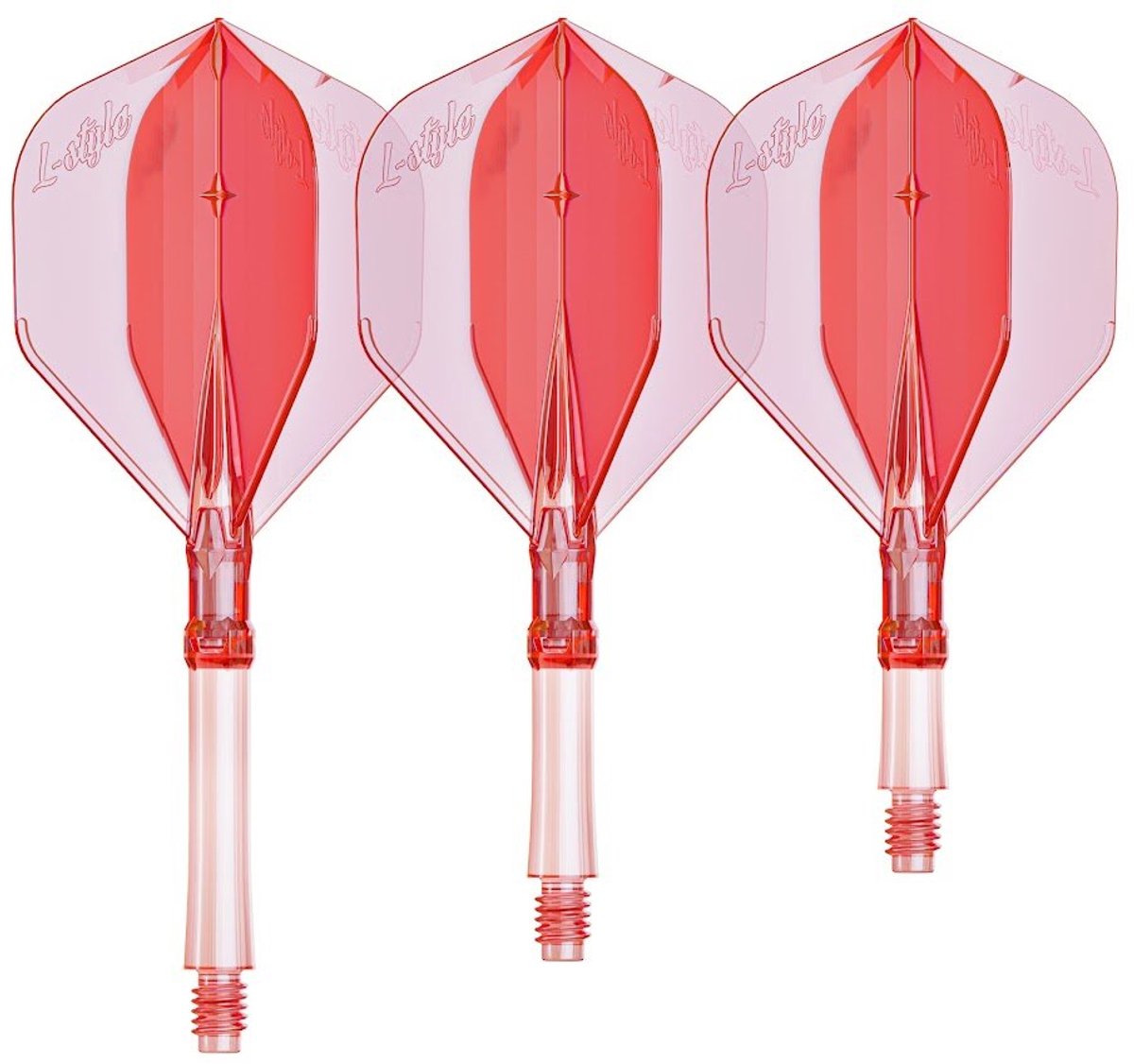 L-Style L-System L1 Clear Red - Dart Flights