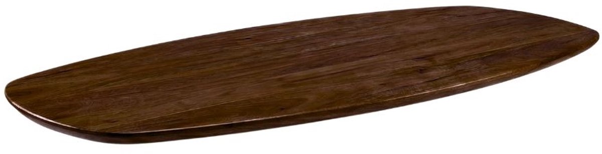LABEL51 Modular Match Tafelblad - 1407 - Bruin - Hout - 180 cm - Deens Ovaal - Sloppy