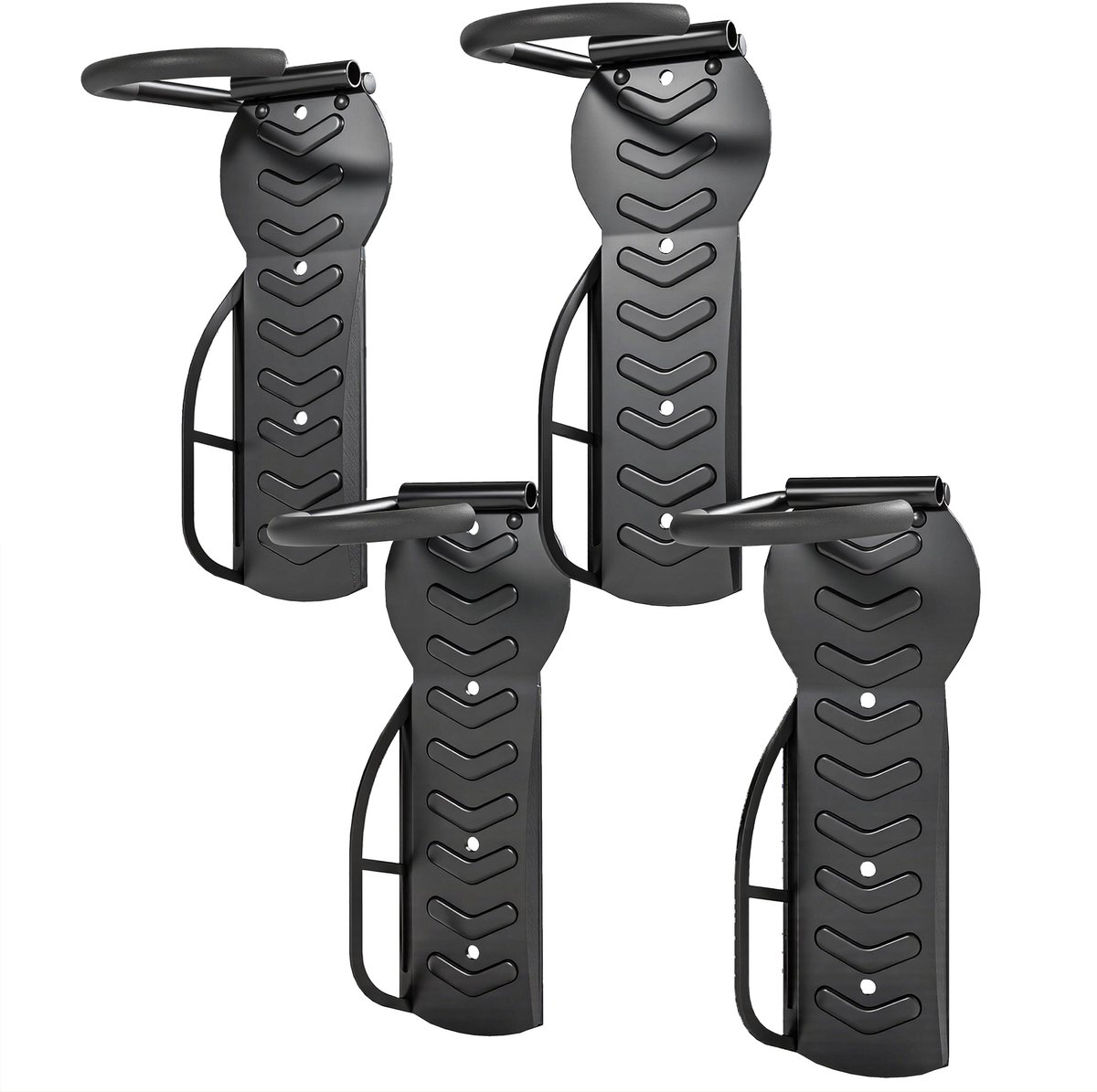 Muurbeugel fiets - set van 4 -- ophangbeugel - 25,5 x 10,5 x 4 cm noir