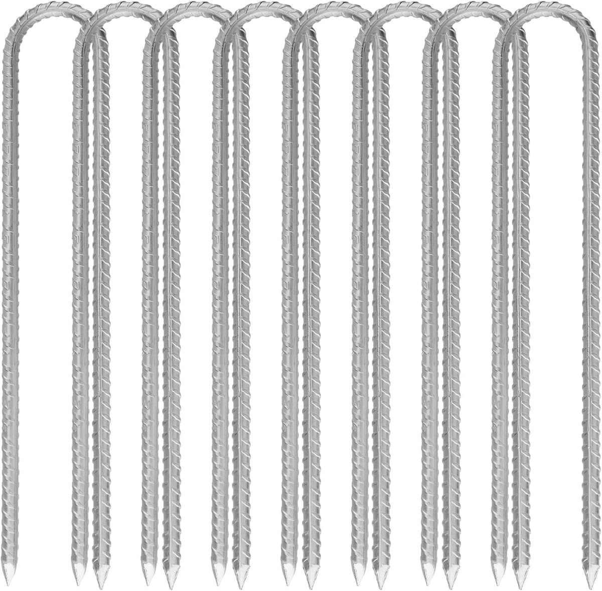Grondankers - Verzinkt - 30 cm - Sterk en Duurzaam Wapeningsmateriaal - Voor Tenten en Trampolines