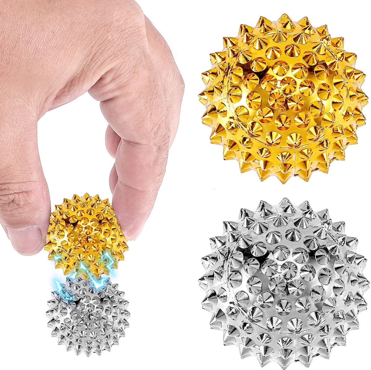 Solidchoice - 2 Stuks Magnetische Acupressuur Massageballen