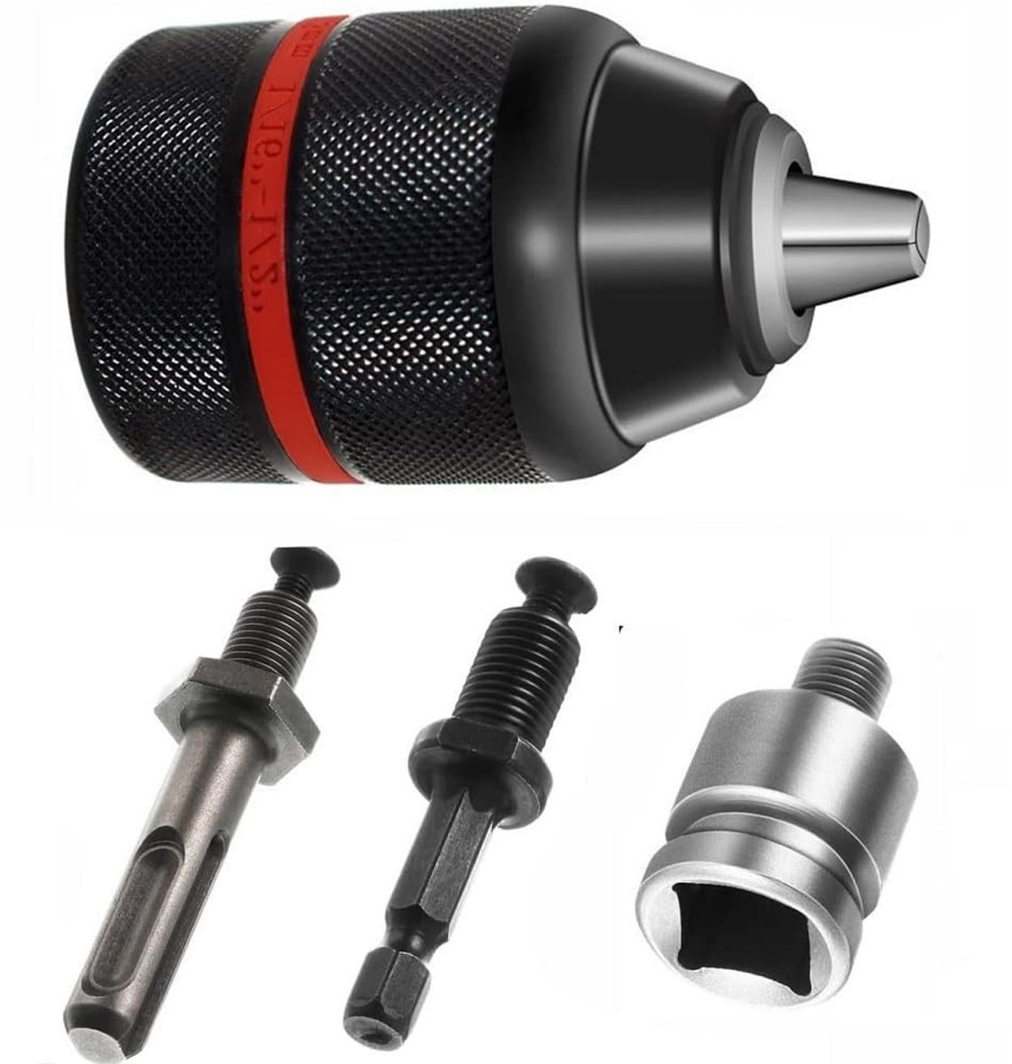Solidchoice - 4 Stuks Sleutelloze Handboorhouder voor Boormachines