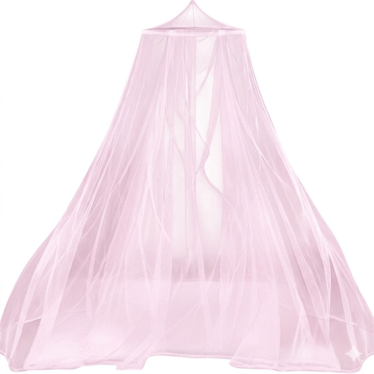 KIRA® Klamboe - Universele Klamboe met Ophangkit - Fijnmazig Muggennet - Roze - 600cm x 250cm x 1050cm