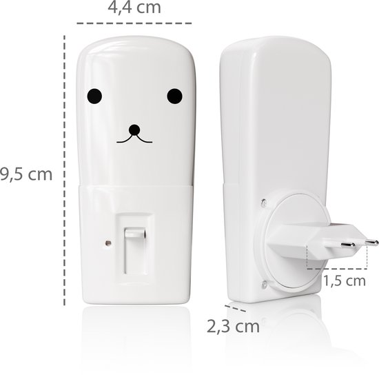 Liefjes & Co Nachtlampje Kinderen Dimbaar - Baby - Automatische Lichtsensor - Met Stopcontactbeschermers - 2 Stuks van Liefjes & Co — afbeelding 5