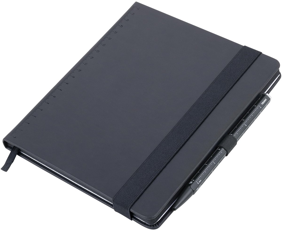 Solidchoice - Notitieblok A5 met Balpen en Elastische Bandsluiting