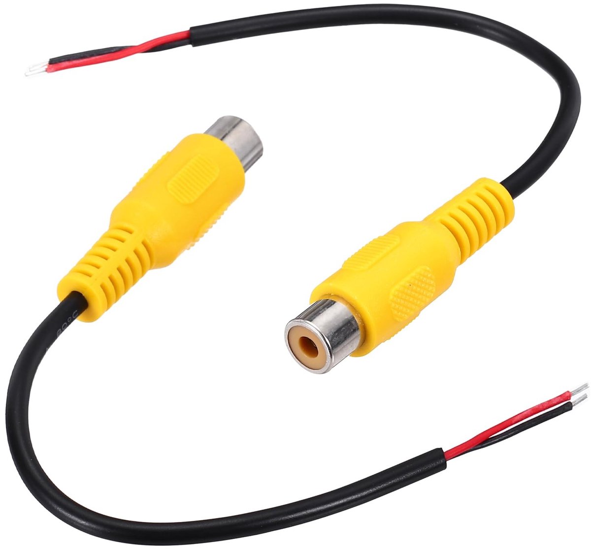 Solidchoice - 6 Inch Gele Female Plug Adapter voor Audio Video Verbinding - Pack van 2