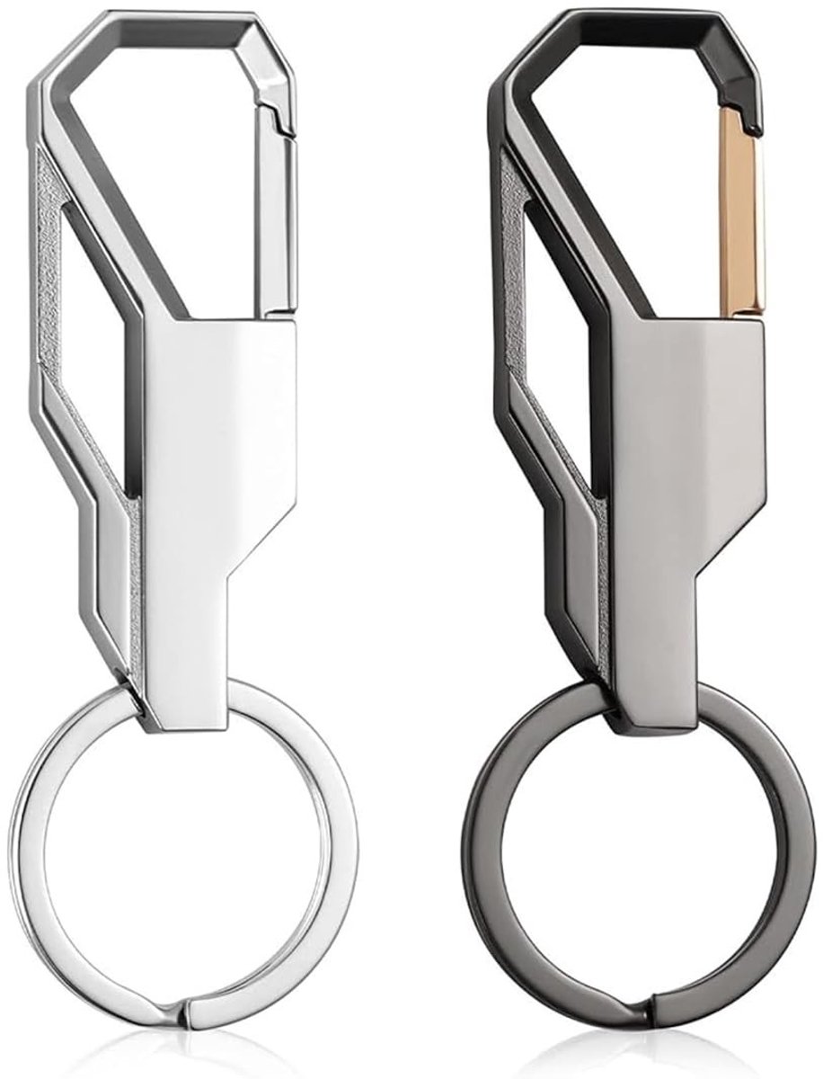 Solidchoice - Set van 2 Robuuste Karabijn Sleutelhangers