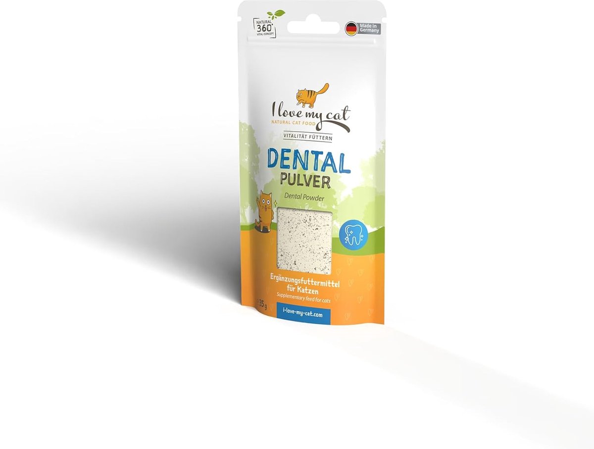 I Love My Cat Tooth Powder for Cats with Ascophyllum nodosum – 35 g. Natural dental care for cats. Easy to use and - ShopVlot