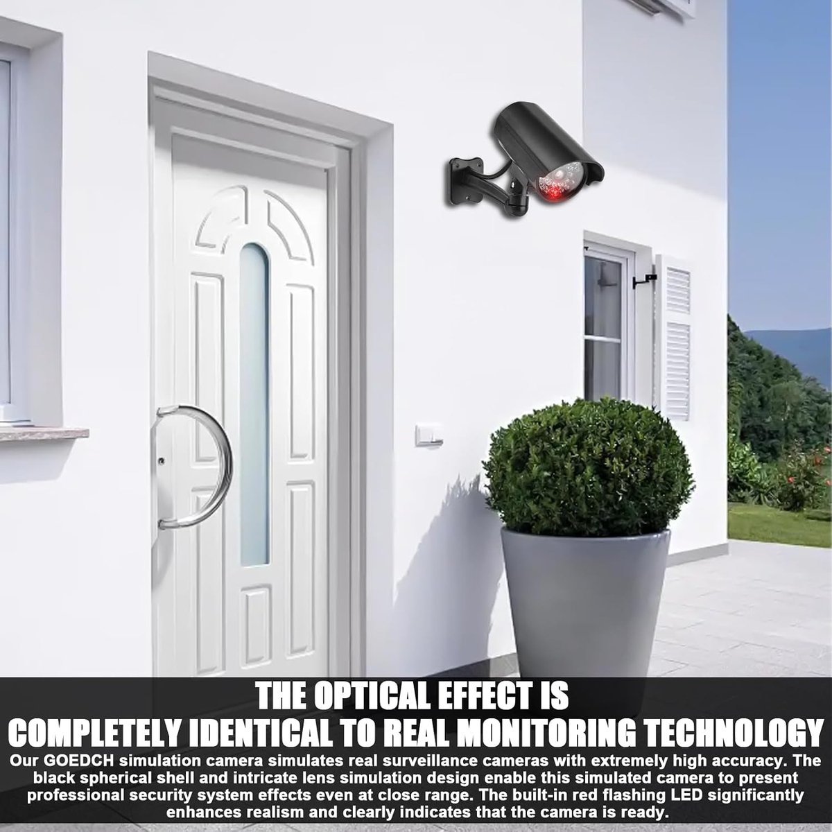 3 Pcs Camera Dummy Surveillance Camera, Fake Security Camera with Adjustable, Realistic CCD Look and Easy Assembly for - ShopVlot