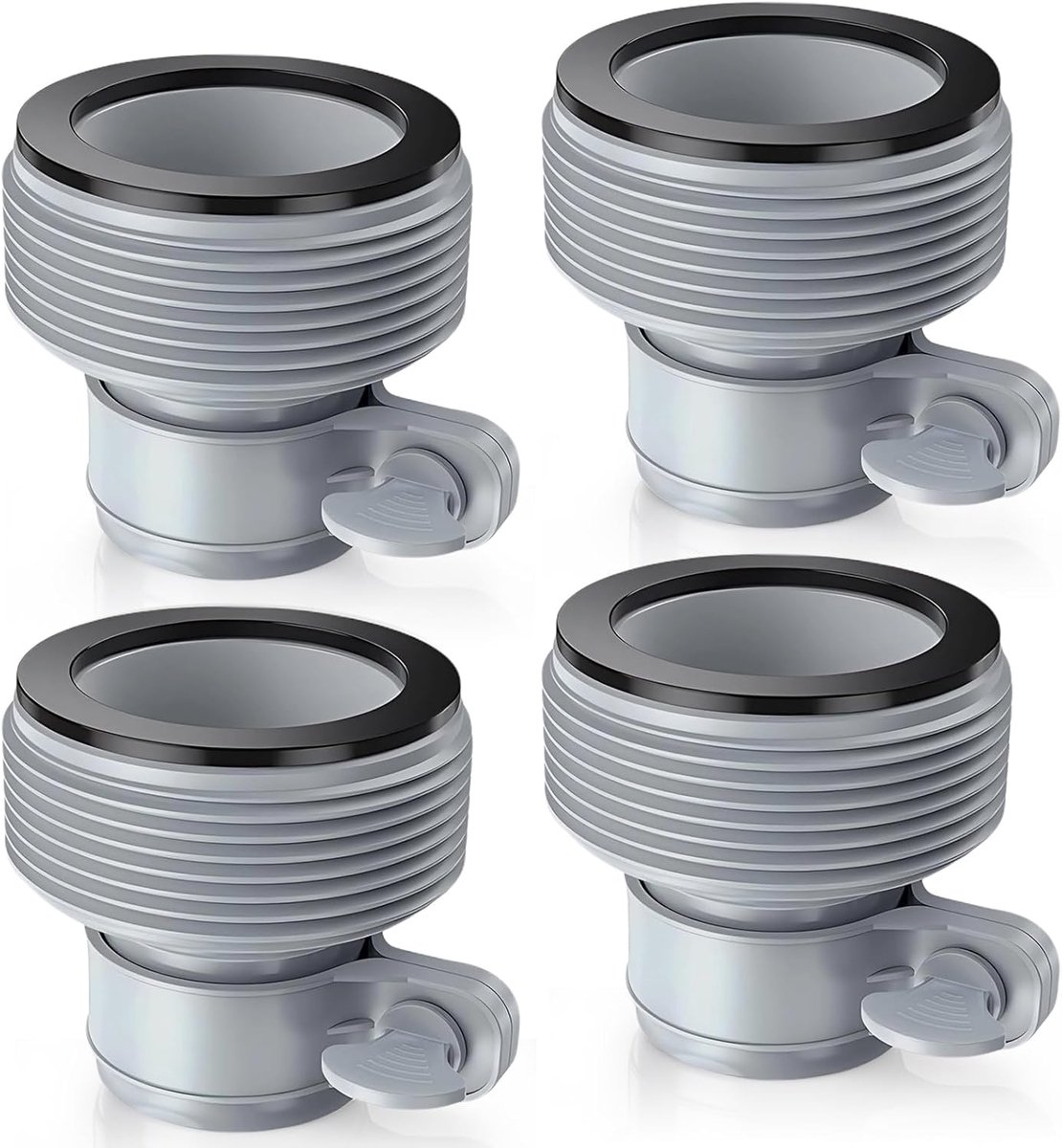 Pool Hose Adapter Type B for Intex Pool, 4 Pcs Hose Adapter Poolss, 1.5 Inch Pool Hose Connector, Pool Hose Connector - ShopVlot