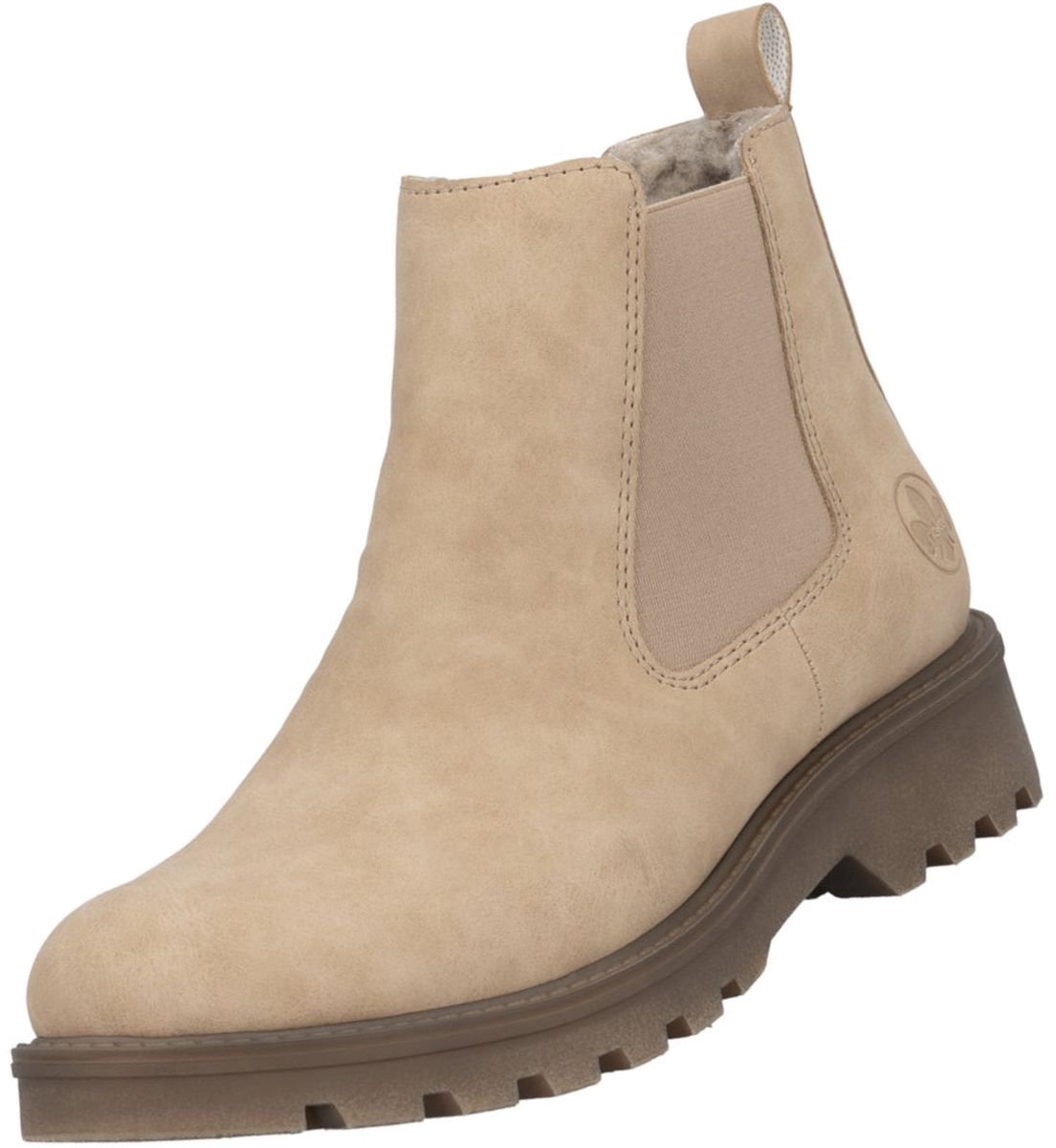 Rieker Chelsea-laarzen voor dames, gevoerd, beige 73250-61