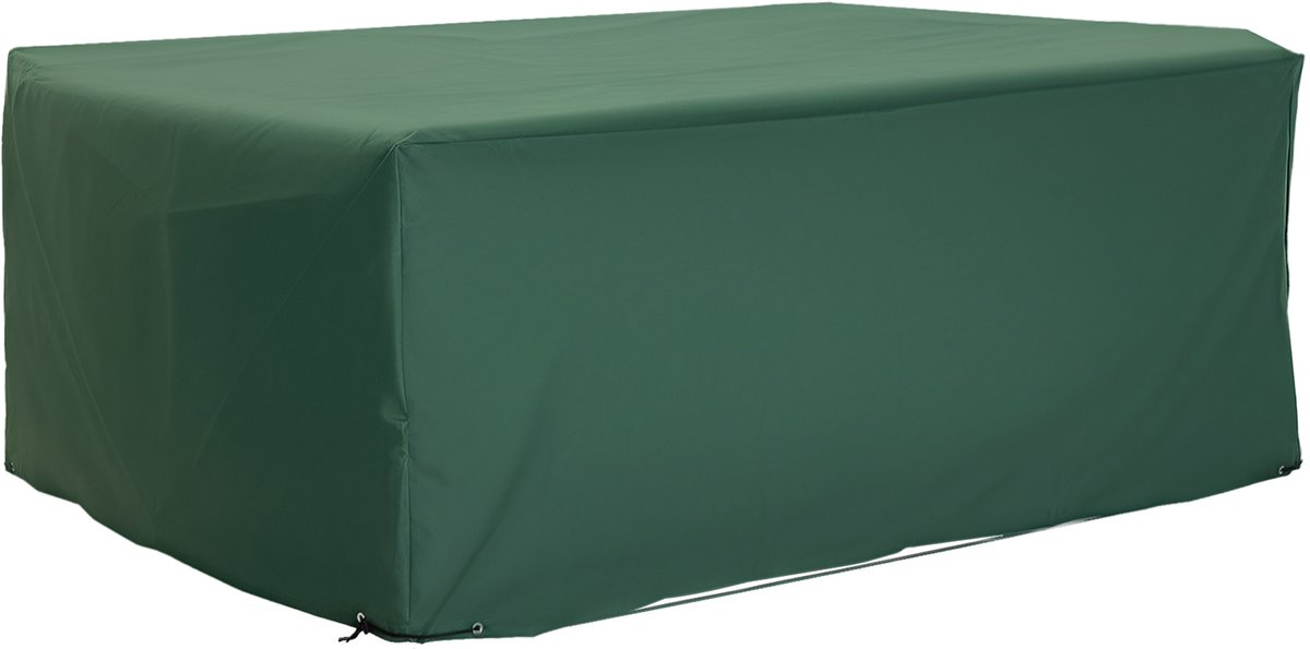 Beschermhoes voor meubelstoel-robuust - 600D Oxford-weefsel - tuinmeubelhoes - meubelzeil - rechthoekig - waterdicht - winddicht - UV-bescherming voor buiten (210 x 140 x 80 cm) - groen