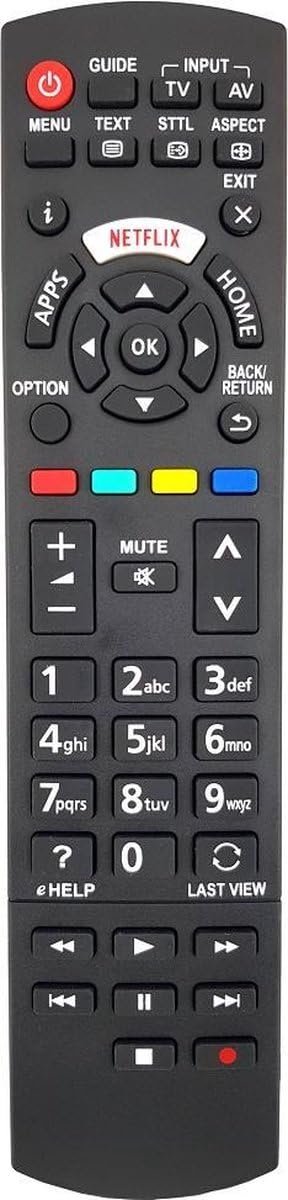 Okado Afstandsbediening voor Panasonic TV – Zwart
