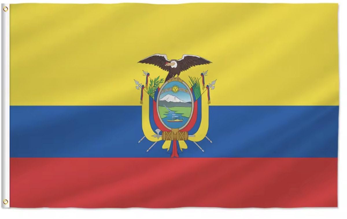 Okado Ecuadoraanse Vlag – 150 x 90 cm – Polyester
