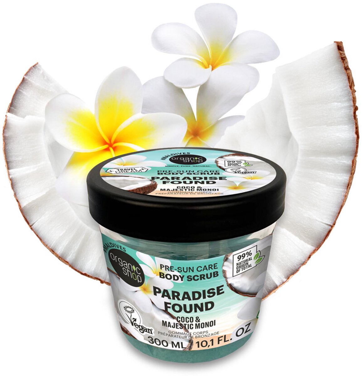Organic Shop Travel Dream Body Scrub Paradise Found 300 ml