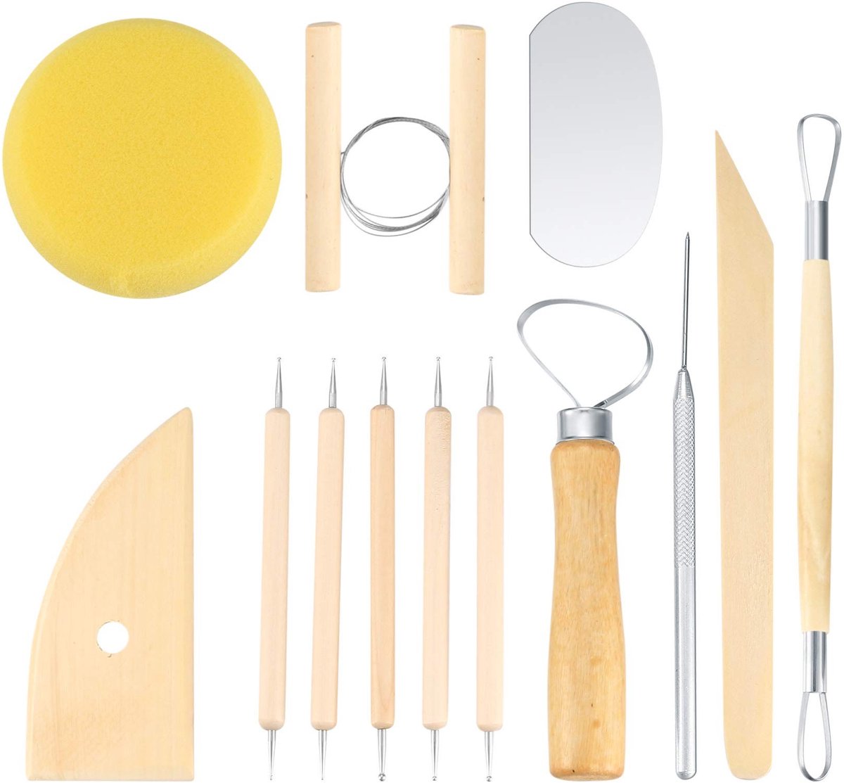 Solidchoice - Set van 12 Modelleringsgereedschappen voor Kunst en Beeldhouwen